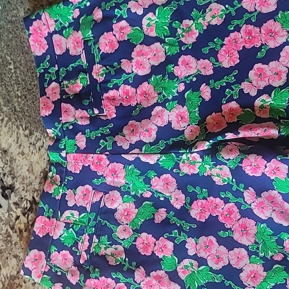 Lily pulitzer Darcy Oster bay shorts size 12 knit stretch